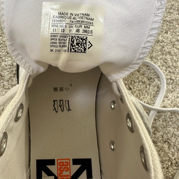 Converse Off White Chuck Taylor All Star 70 sz 11 - Picture 6 of 11